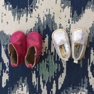 Old Navy & Okie Dokie Soft Shoes Baby Girl Sz 3 💕
